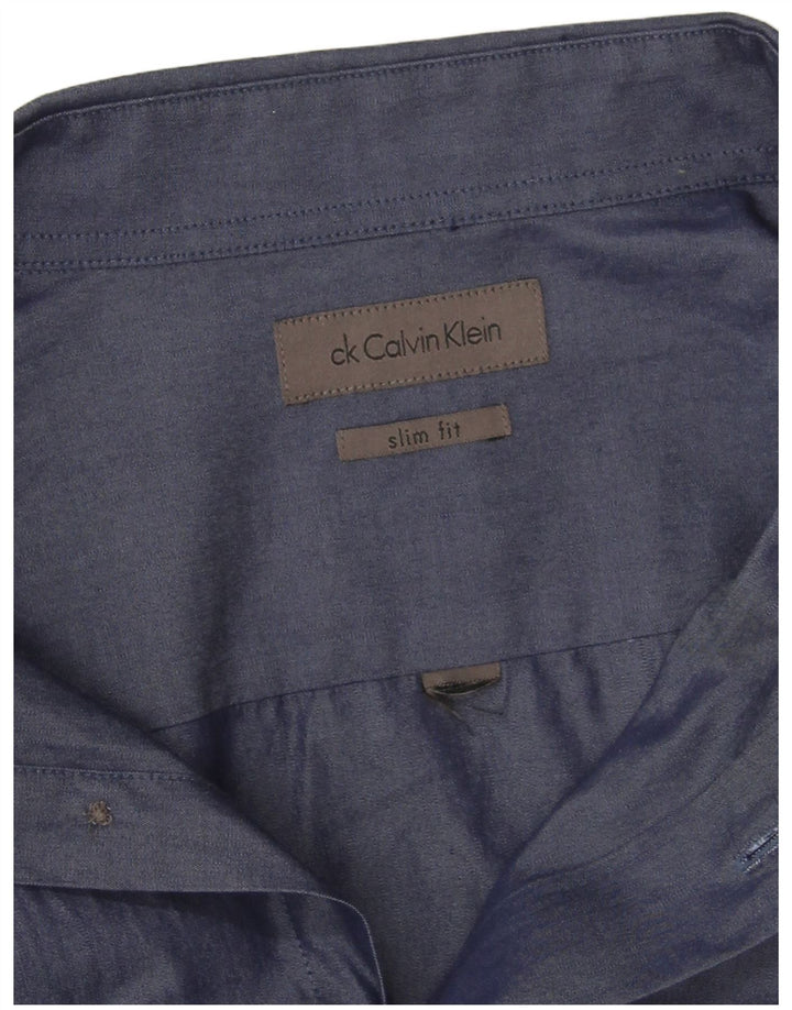 Calvin Klein Chemise Slim Fit Homme Bleu Marine
