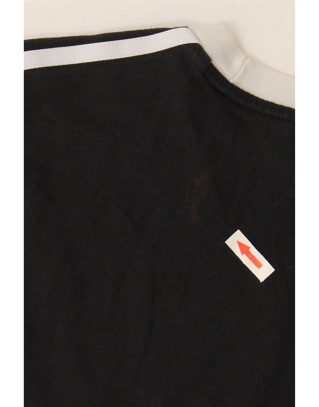 ADIDAS T-shirt pour femme UK 12 en coton noir moyen