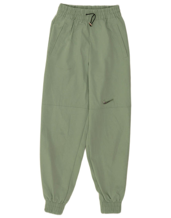 Nike Pantalon de survêtement pour femme Pantalon de jogging UK 6 XS Vert Polyester Sports