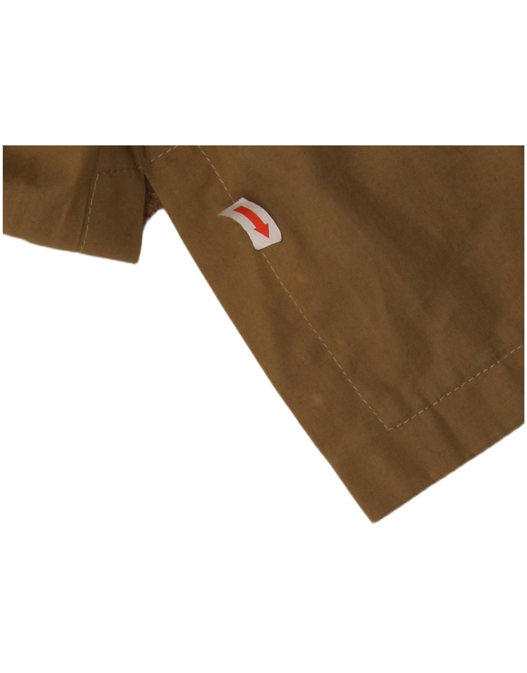 VINTAGE Femme 4 Boutons Veste Blazer à capuche Taille 6 2XS Coton Marron