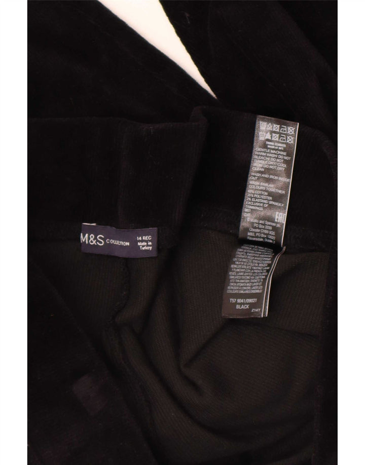 Marks & Spencer Leggings pour femmes UK 14 Large Noir Coton
