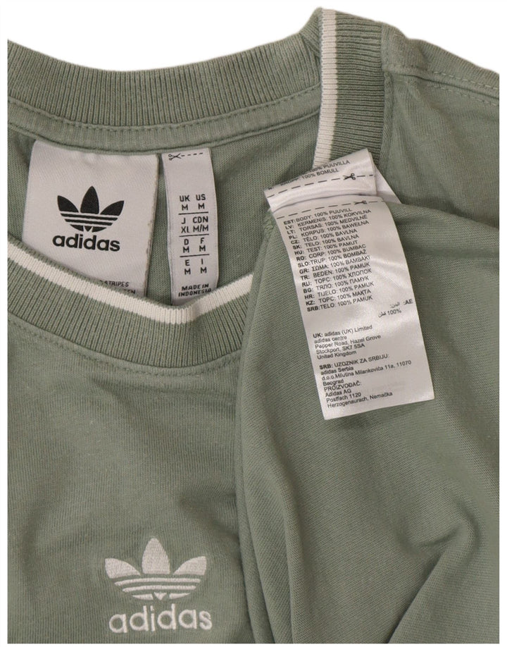 ADIDAS T-Shirt Homme Vert Moyen Coton