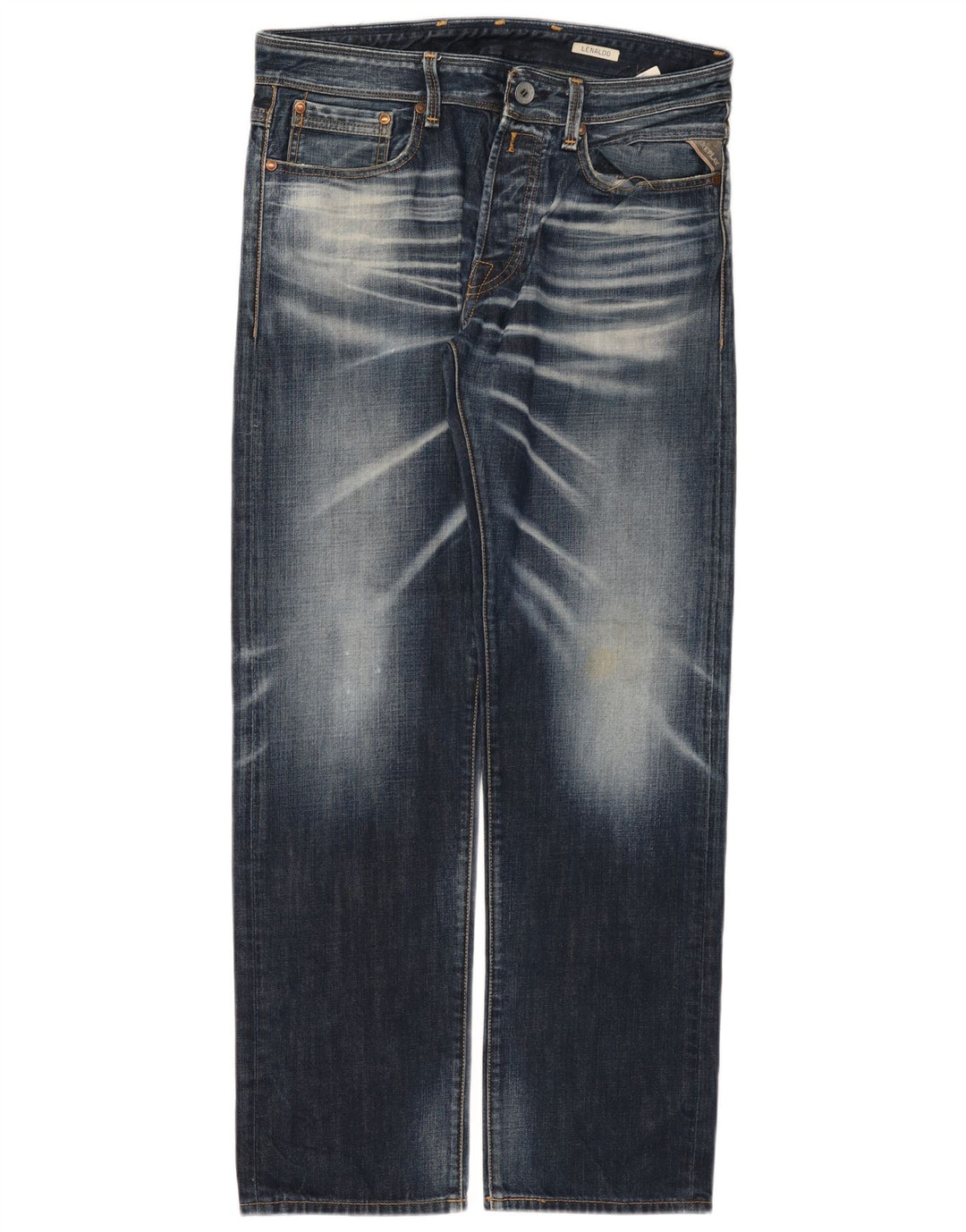 Replay Jean Droit Lenaldo Homme W33 L32 Bleu