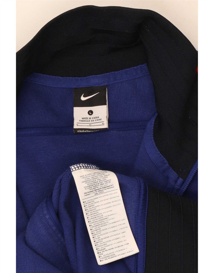 Veste de survêtement Nike Barcelona Graphic pour homme, grand, bleu, color block