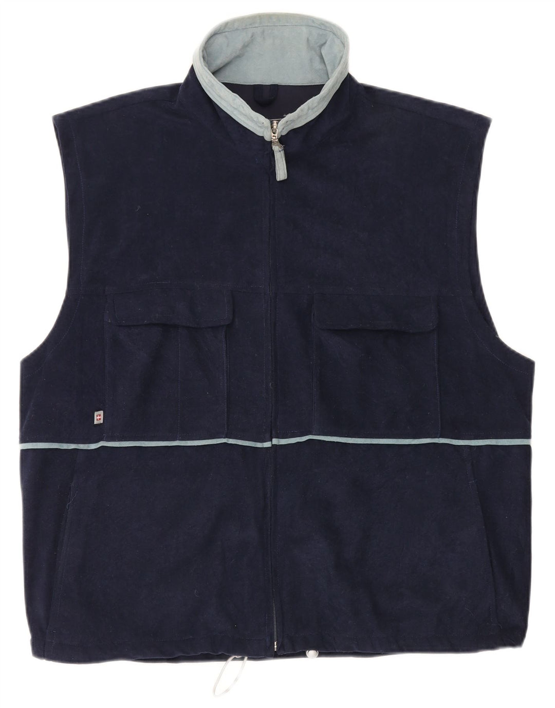 MC Kee's Gilet Homme UK 42 XL Bleu Marine Polyester