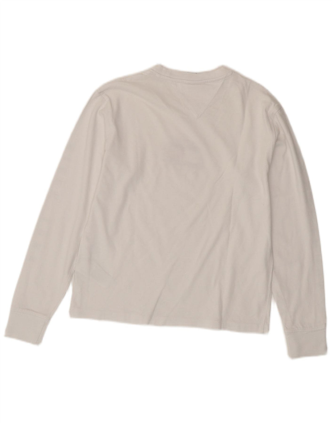 TOMMY HILFIGER T-shirt graphique pour femme UK 10 Petit coton blanc