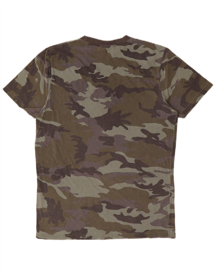 Converse T-Shirt Graphique Homme Kaki Moyen Camouflage