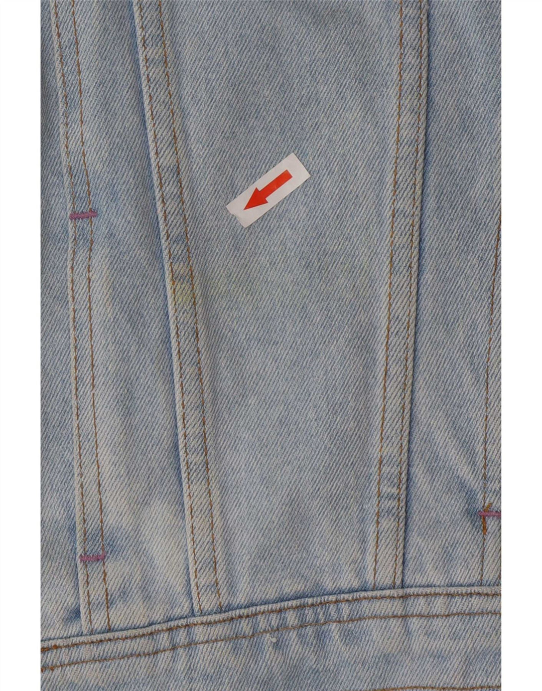 veste en denim femme vintage UK 14 coton bleu moyen