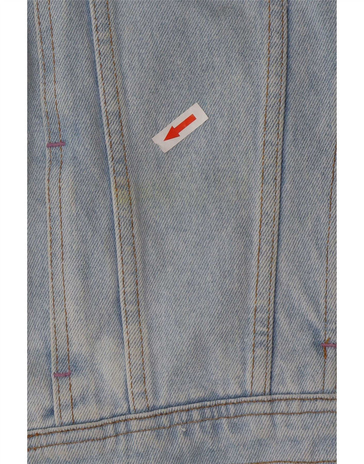 veste en denim femme vintage UK 14 coton bleu moyen