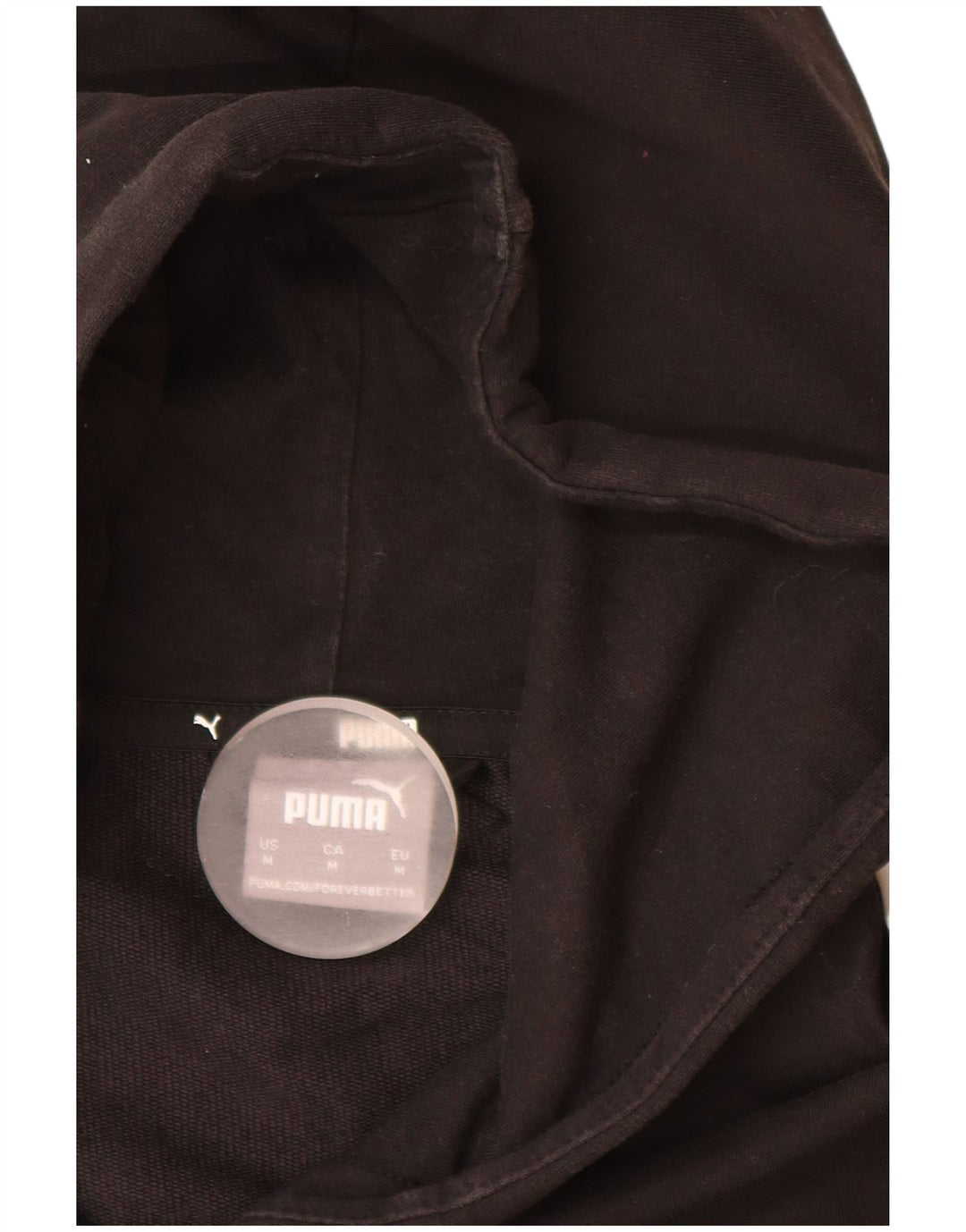 PUMA Sweat à Capuche Graphique Zippé Homme Noir Moyen en Coton Colorblock