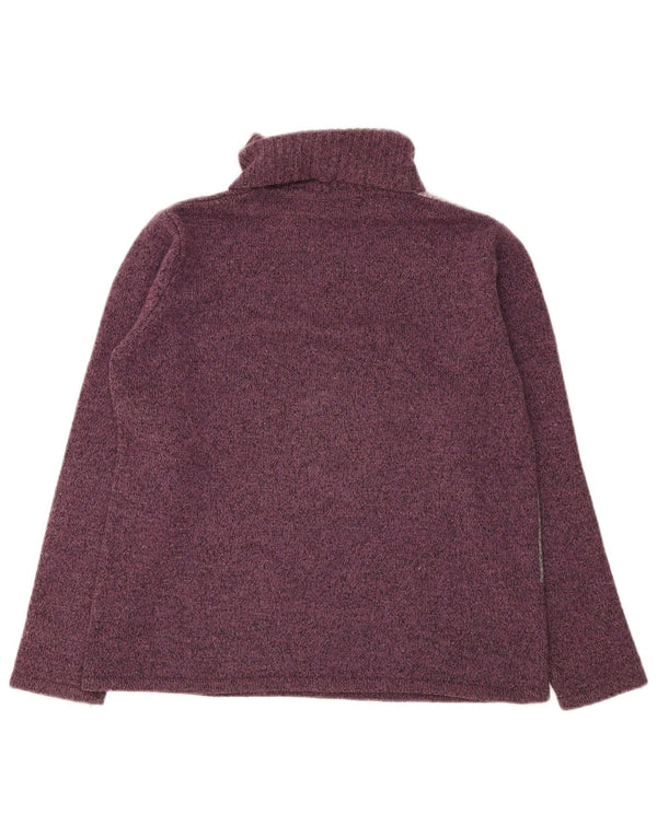 Essentials Pull col roulé pour femme UK 14/16 Large Violet
