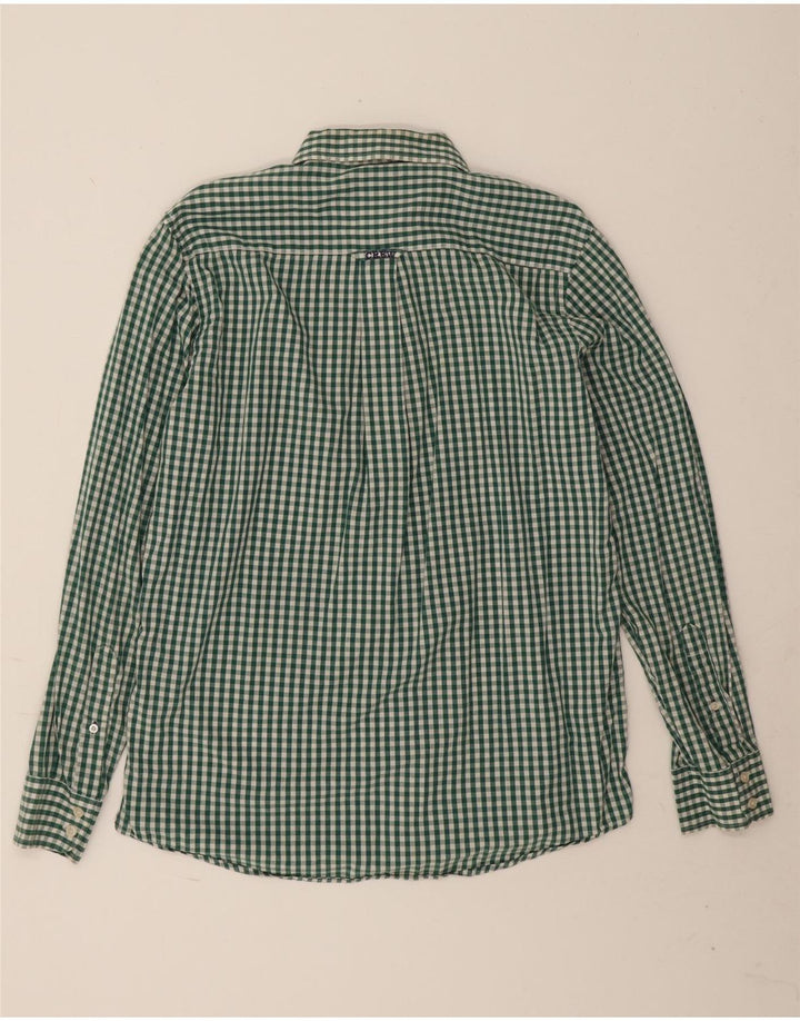 Crew Clothing Chemise Homme Grand Vert Vichy Coton
