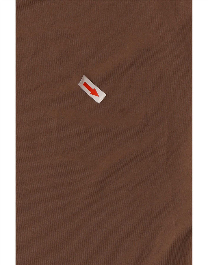 Adidas Mens Aeroready Graphic T-Shirt Top Large Marron Polyester