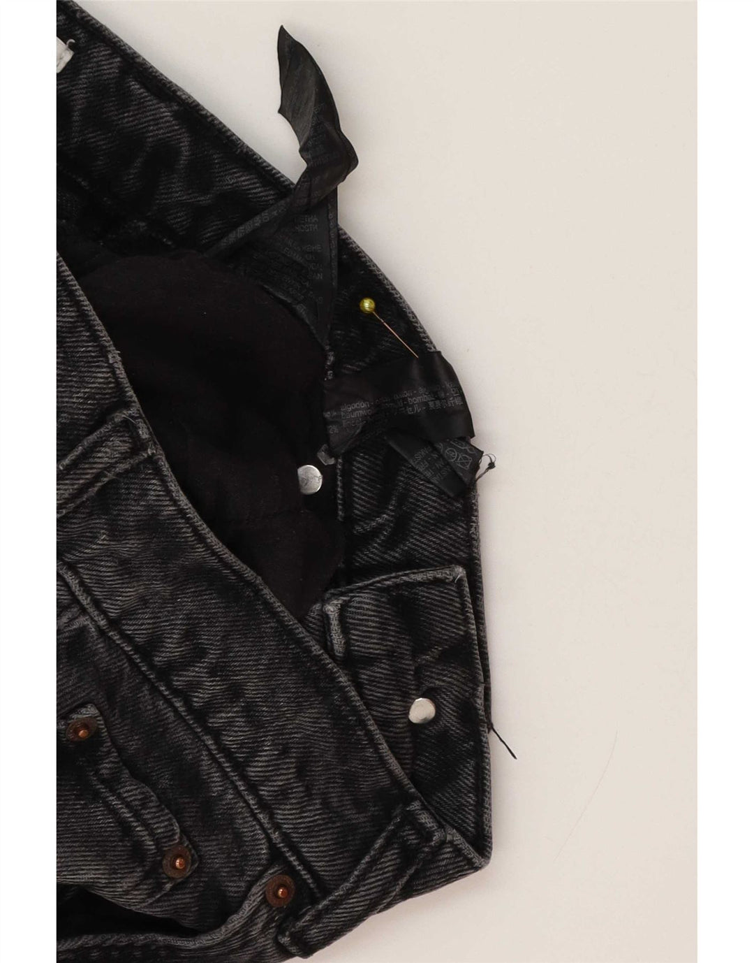 Zara Jean droit femme EU 36 Small W26 L33 coton gris