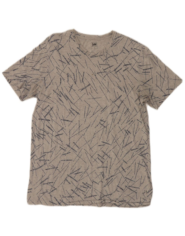 Lee T-Shirt Homme Petit Gris Rayé Coton