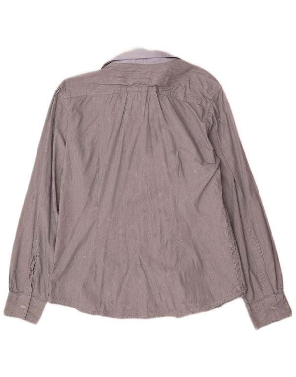 Marina Militare Chemise Femme UK 20 2XL Gris Coton à Rayures