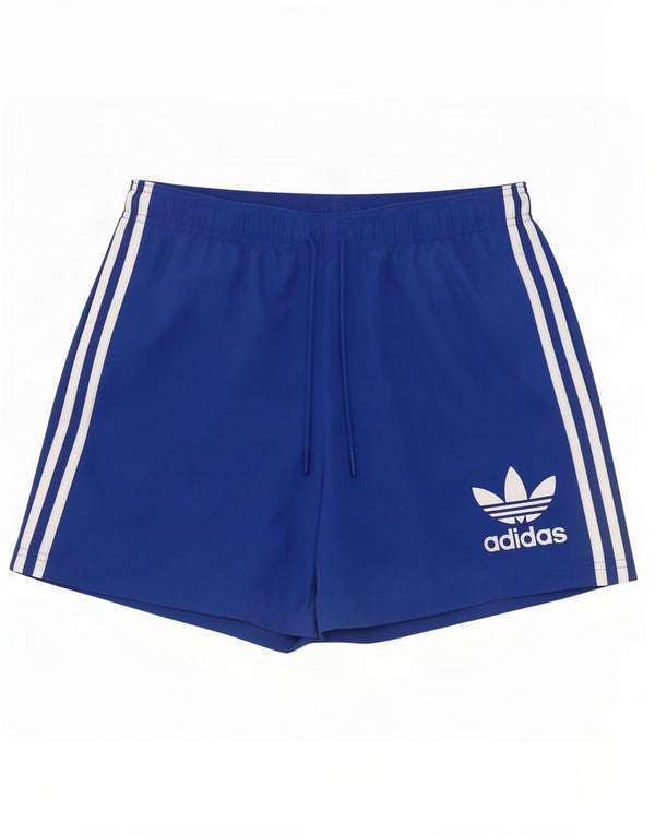 Adidas Short de sport homme bleu moyen polyester