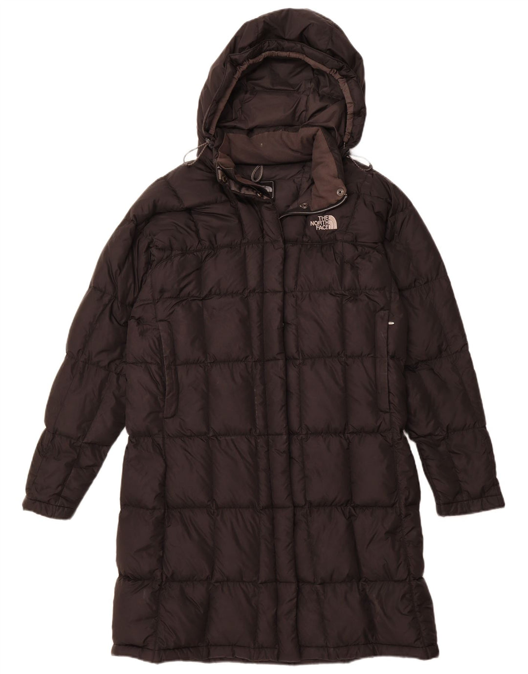THE NORTH FACE Manteau rembourré à capuche pour femme UK 40 Large Noir Nylon