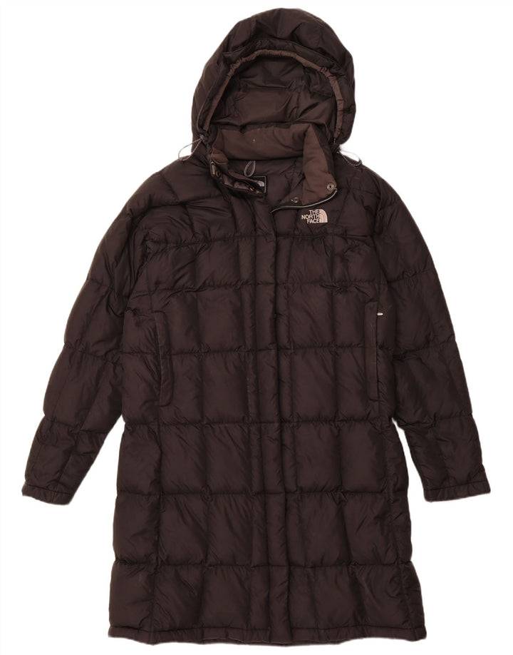 THE NORTH FACE Manteau rembourré à capuche pour femme UK 40 Large Noir Nylon