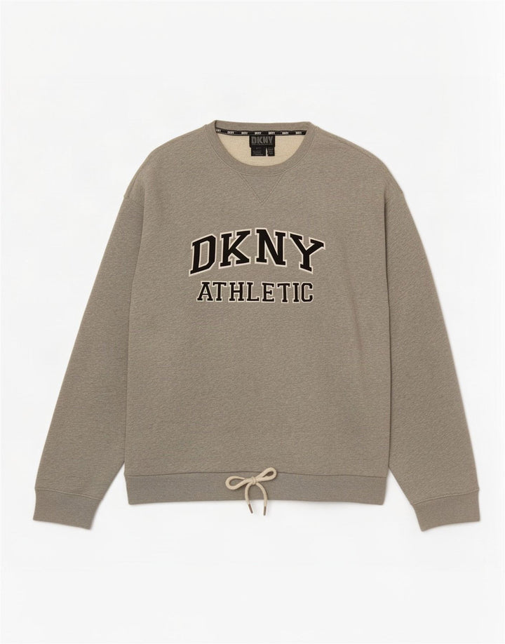 Dkny Sweat-shirt graphique pour homme en coton gris Taille L