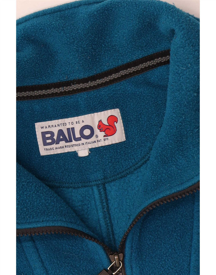 Bailo Pull polaire à col zippé pour homme, grand bleu, polyester