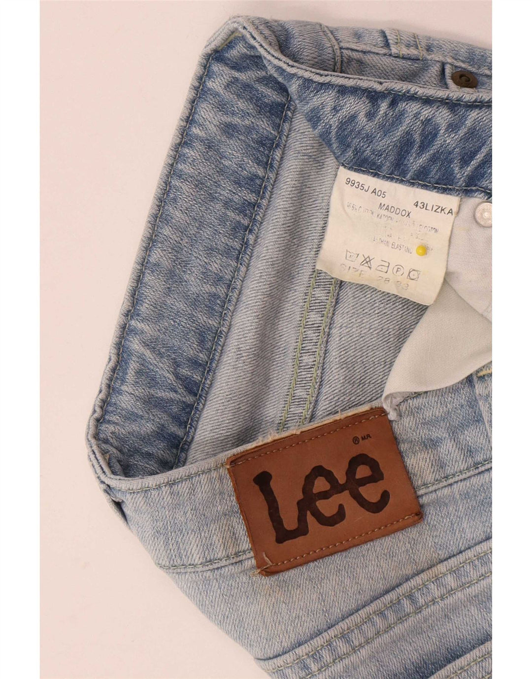 Lee Jean Slim Maddox Femme W28 L33 Bleu Coton