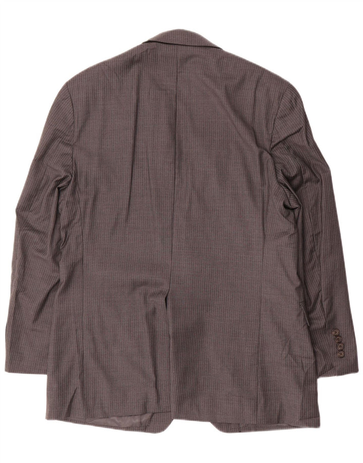 Ralph Lauren Veste blazer à 2 boutons pour homme UK 40 Grande laine à fines rayures grises