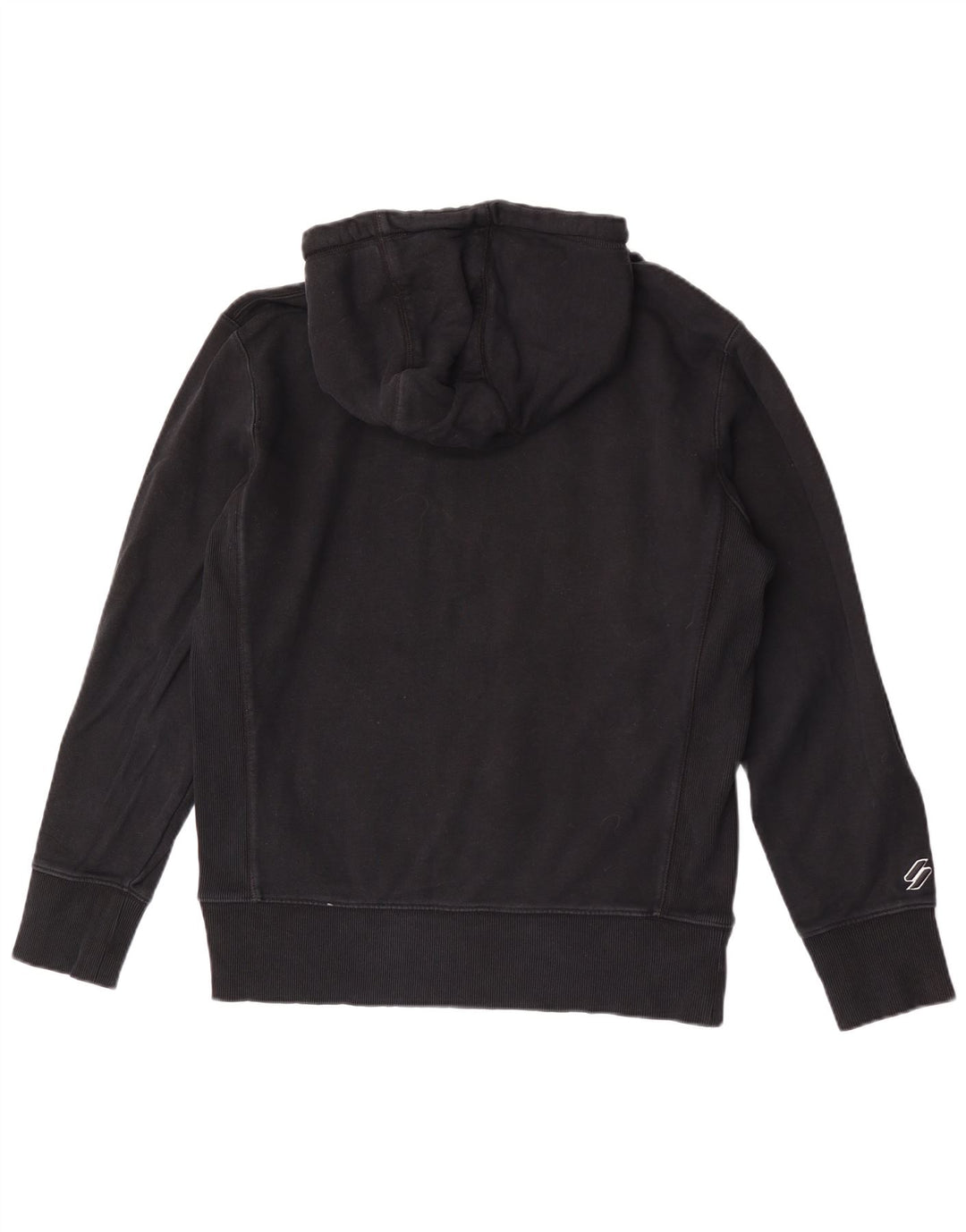 Superdry Pull à capuche en coton noir moyen pour homme