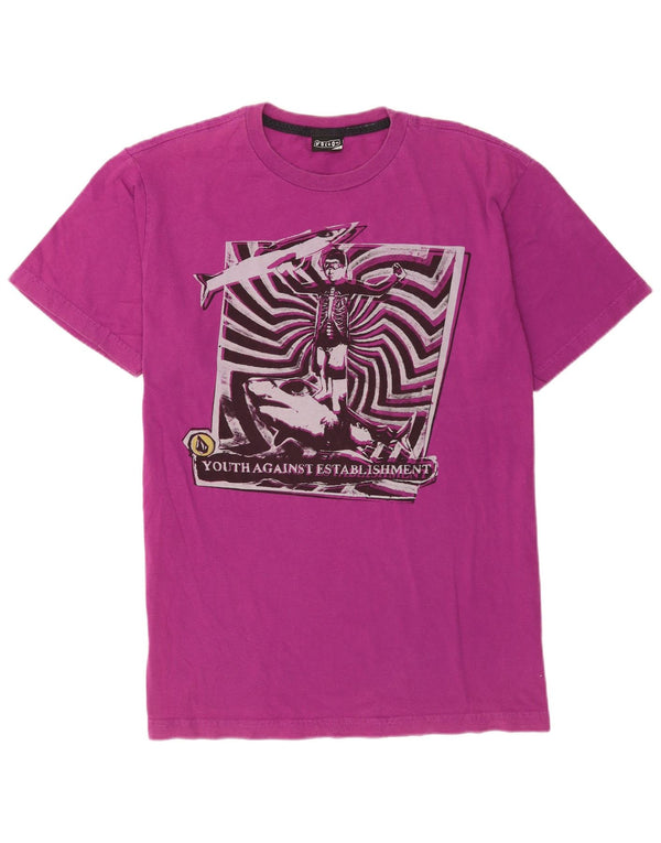 Volcom T-shirt graphique pour hommes, grand, violet