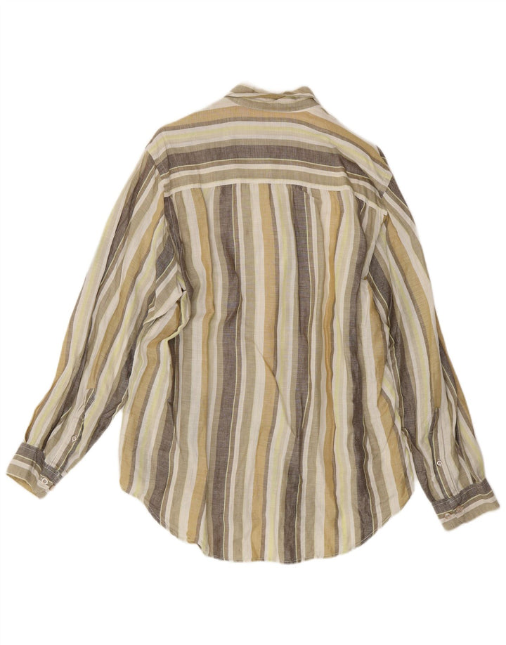 Marlboro Classics Chemise Homme Grand Lin Rayé Multicolore