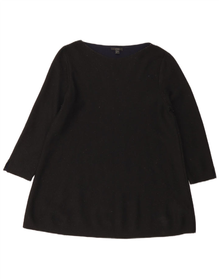 Cos Tunique à manches 3/4 pour femme UK 44 en laine noire moyenne