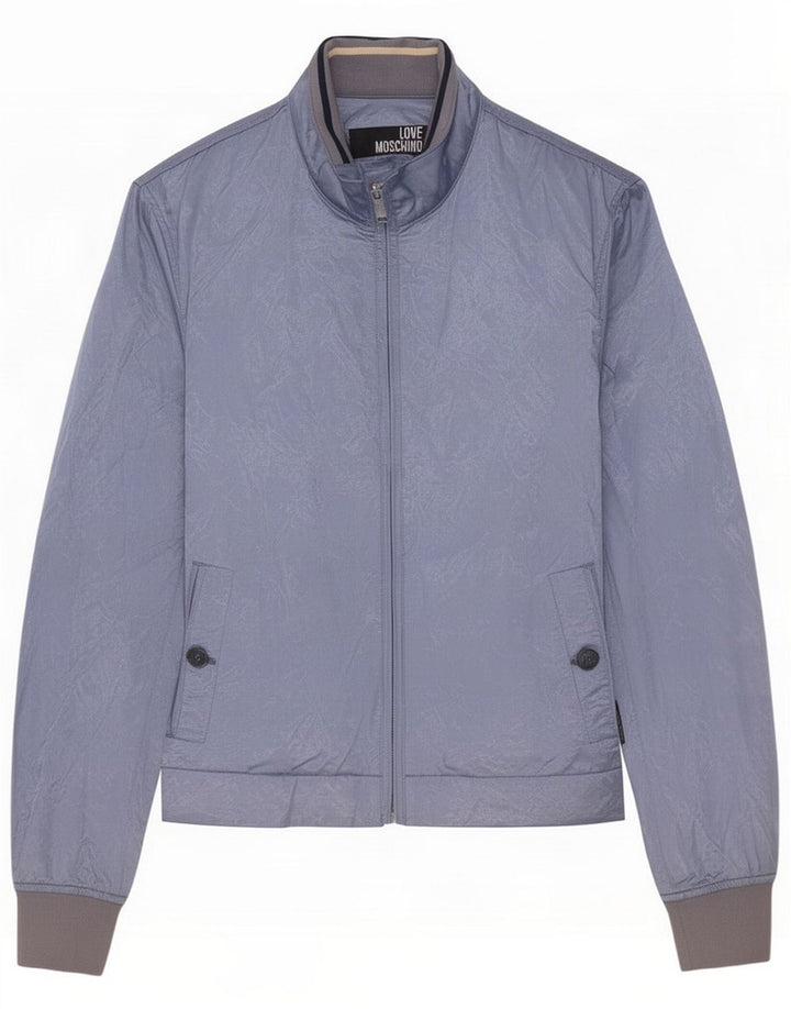 Moschino Veste Bomber Homme IT 52 XL Bleu Coton