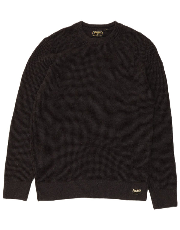 Superdry Pull Ras Du Cou Pull Homme Noir Moyen Coton