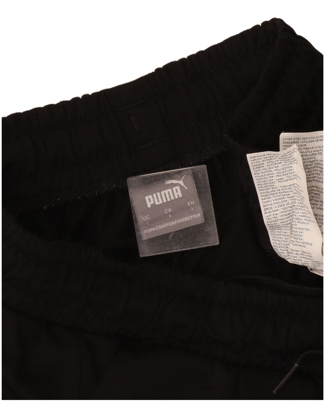 Puma Pantalon de survêtement pour homme Taille L Noir Polyester