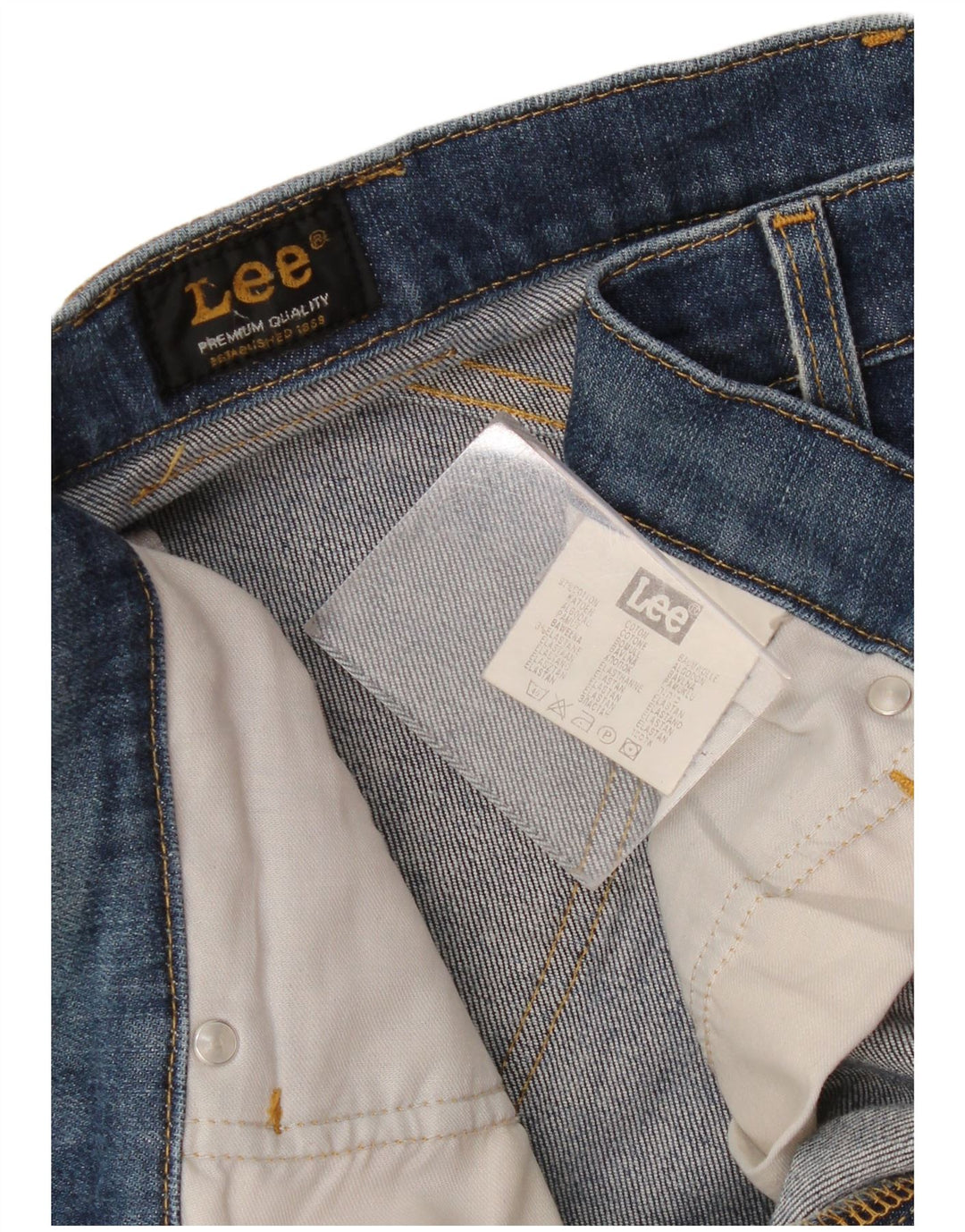Lee Jean droit homme W34 L30 bleu coton