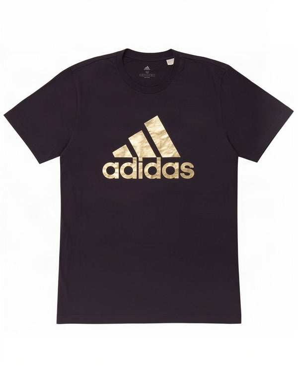Adidas T-Shirt Graphique Homme Bleu Marine Moyen Coton