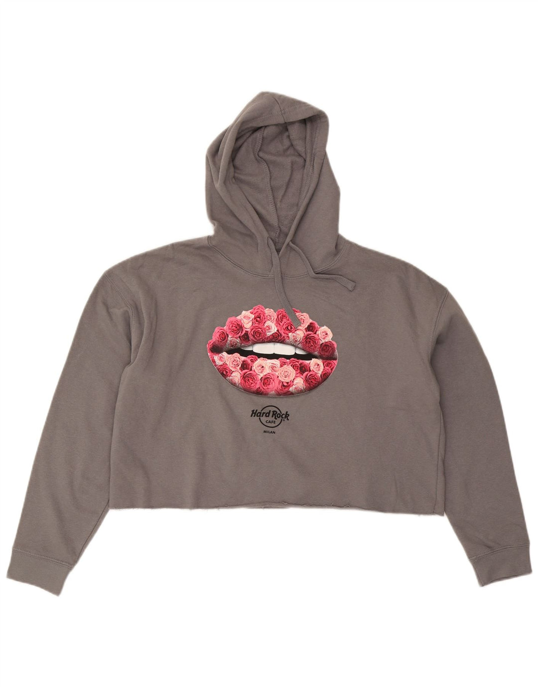 HARD ROCK CAFE Pull à capuche surdimensionné Milan pour femme UK 16 Large Gris