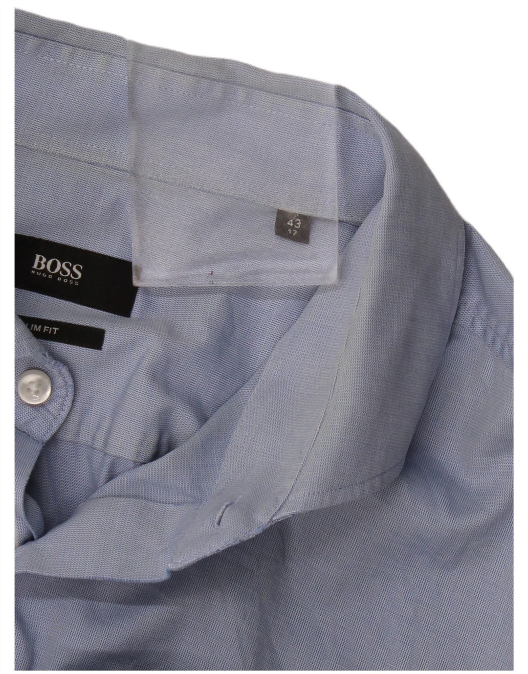 Hugo Boss Chemise slim fit pour homme Taille 43 17 XL Bleu