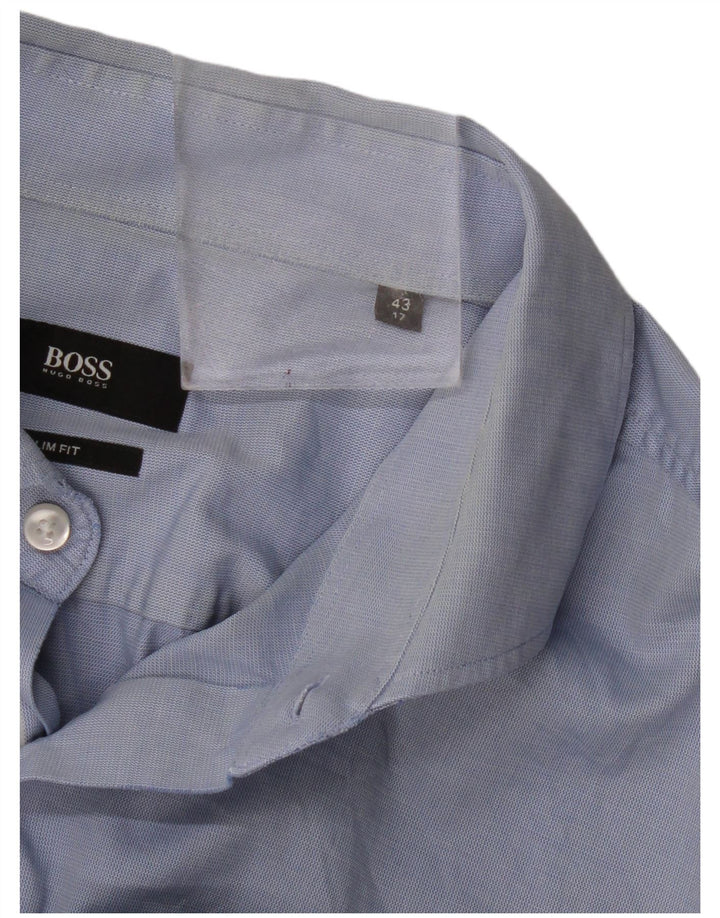 Hugo Boss Chemise slim fit pour homme Taille 43 17 XL Bleu