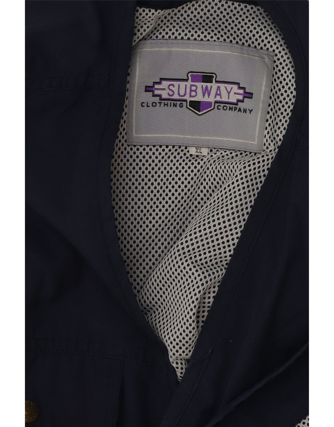 VINTAGE Gilet utilitaire pour hommes UK 42 XL Bleu Marine