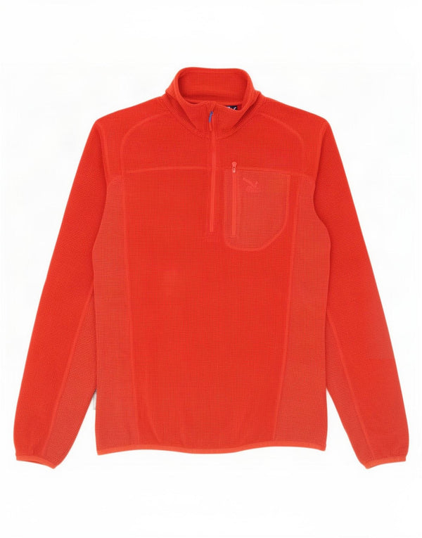 SALEWA Pull polaire à col zippé pour homme, grand rouge
