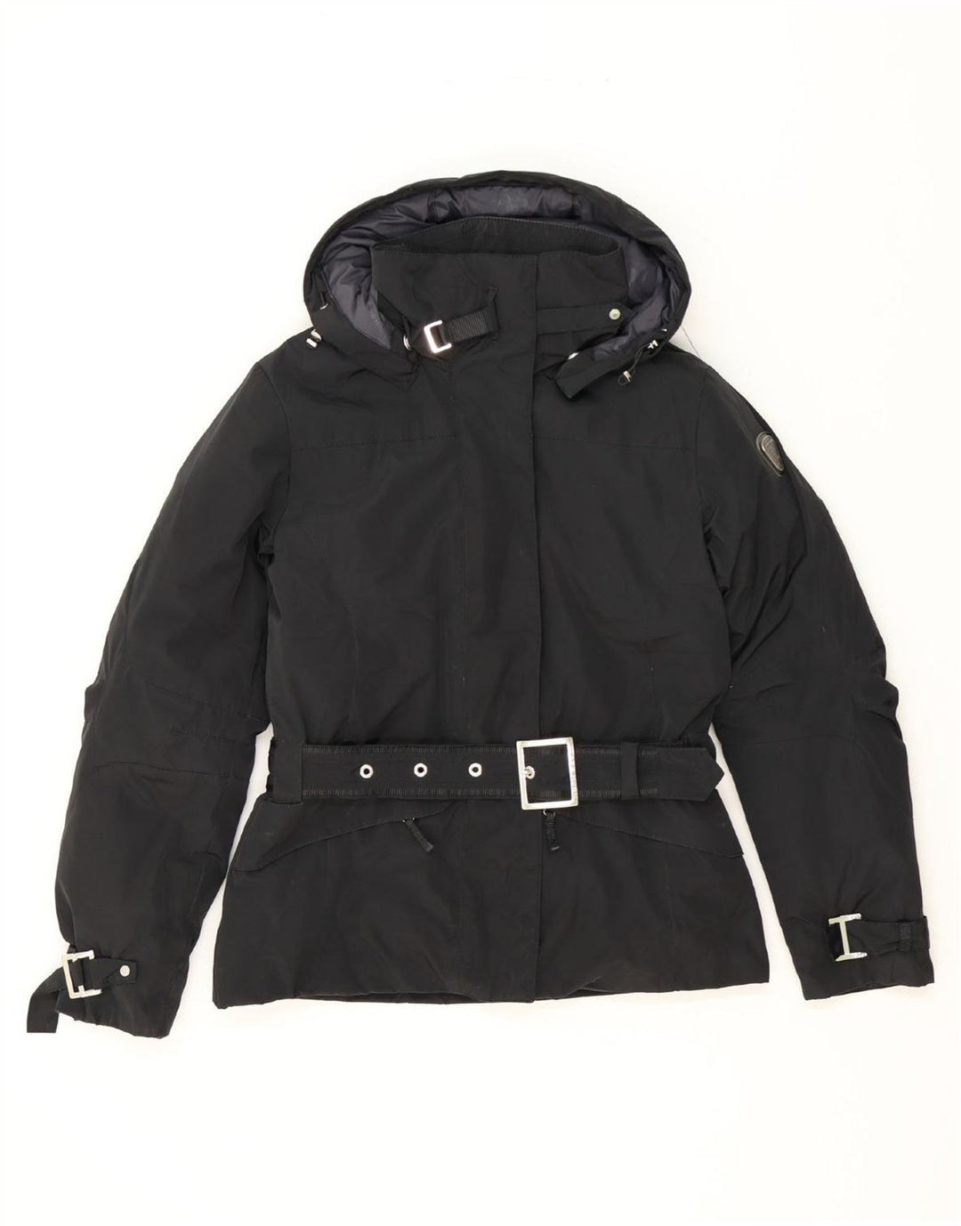 CAPE HORN Womens Hooded Padded Jacket IT 42 Medium Black Vintage Cape Horn and Second-Hand Cape Horn from Messina Hembry 