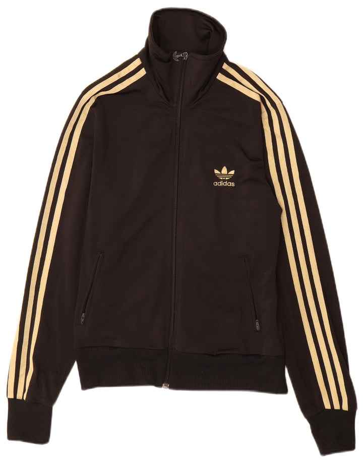ADIDAS Veste de survêtement graphique pour femme IT 40 Small Noir Polyester