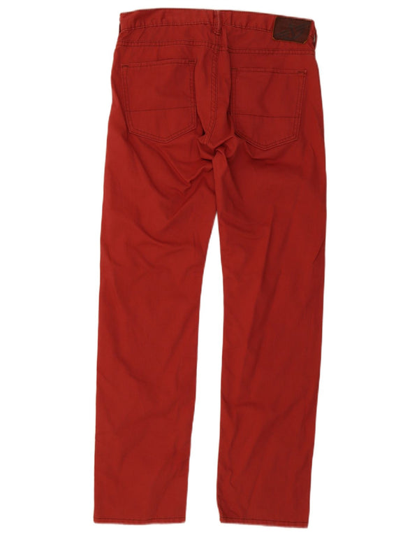 Dockers Pantalon décontracté droit homme W30 L32 Rouge Coton