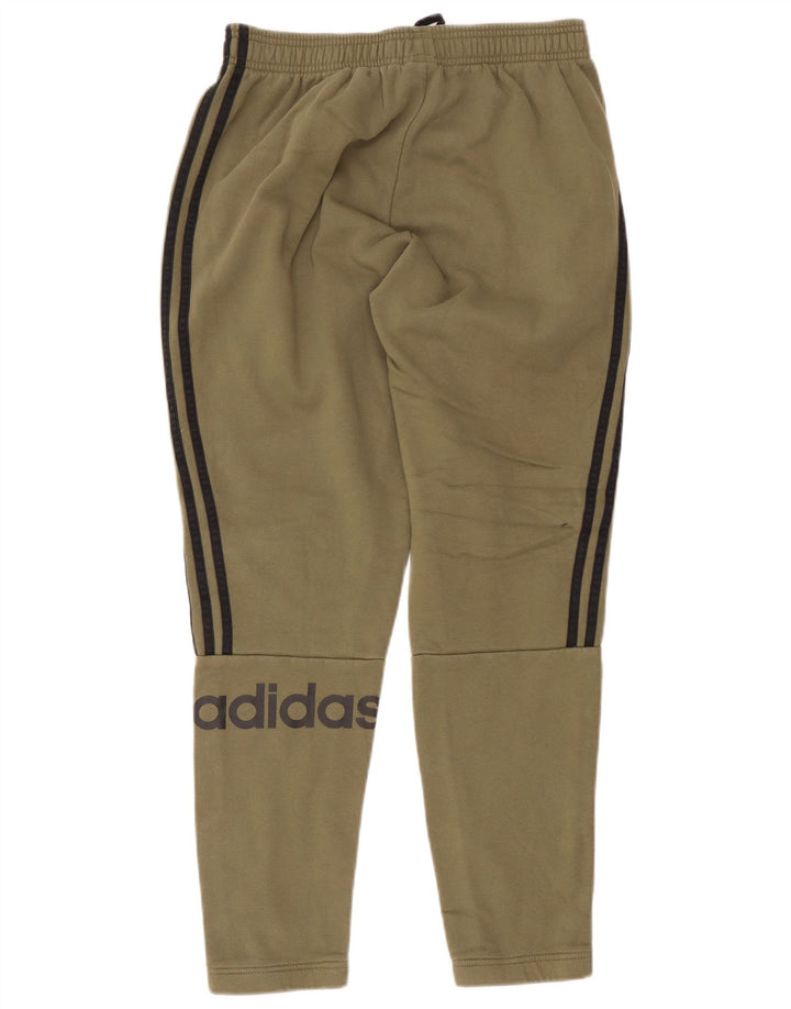 Adidas Pantalon de survêtement graphique en coton kaki moyen pour homme