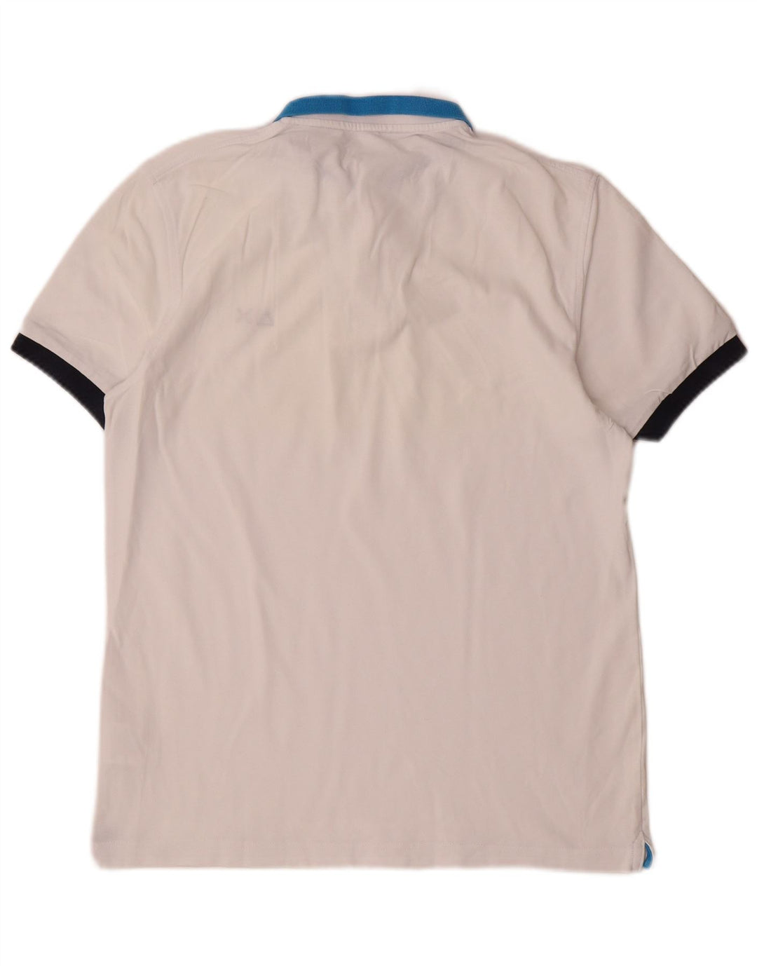 Sun68 Polo Homme Blanc Moyen Coton Colorblock