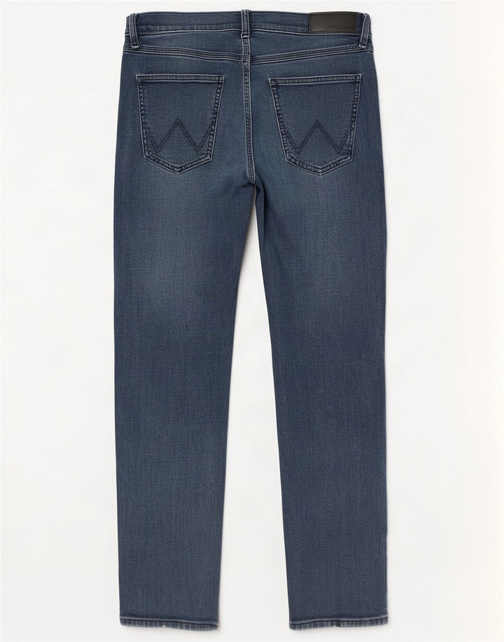 Wrangler Jean Slim Homme W32 L32 Bleu Marine Coton