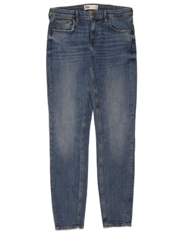 Zara Jean skinny pour femme EU 38 Small W28 L28 Bleu