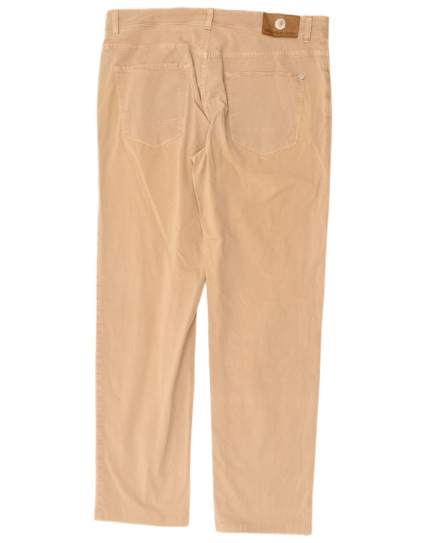 TRUSSARDI Pantalon Droit Casual Homme W35 L30 Beige Coton