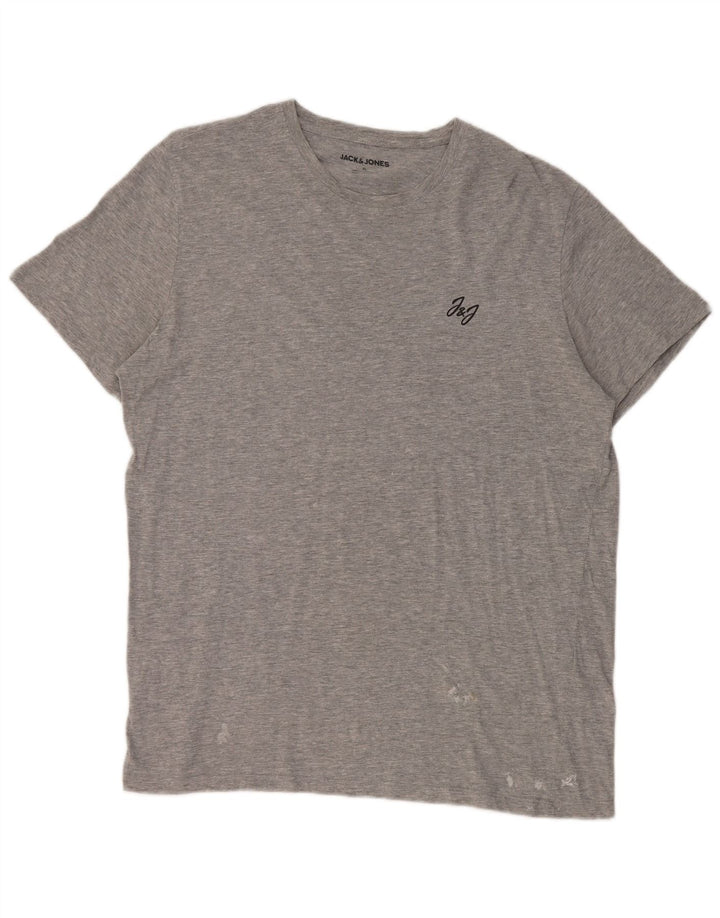 Jack & Jones T-Shirt Homme Top XL Gris Coton